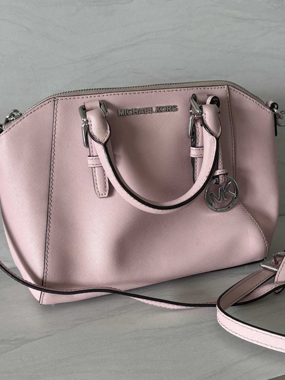Michael Kors Ciara Medium Satchel - Blush Pink